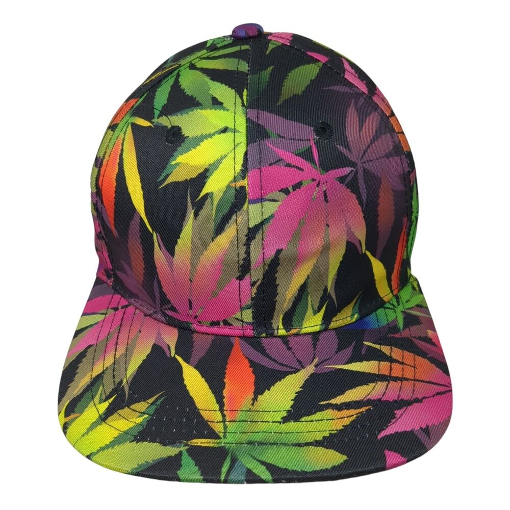 Rasta Leaf Snapback Hat One Size Adjustable Multicolor OS Adjustable W/Tags
